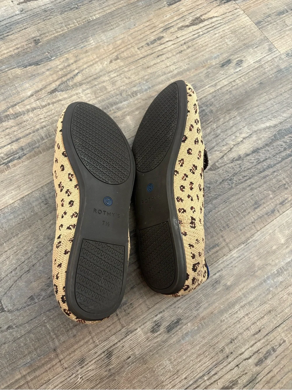 Rothy's The Loafer Leopard Cheetah Print Shoes Size 7.5